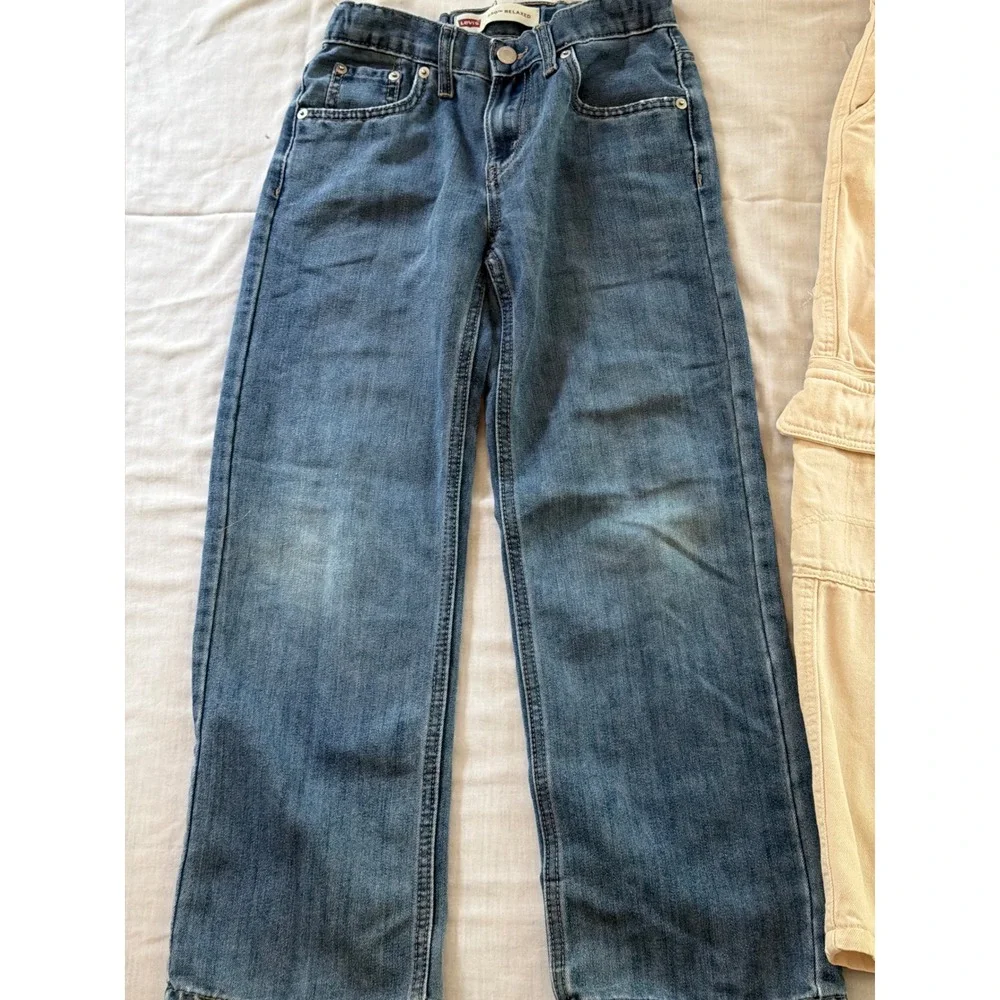 Girls Clothing Lot Levi's 550 Jeans  Wide Leg Cargo Hello Kitty Leggings CK‎ Top